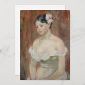 Mädchen mit einer Blume im Haar | Berthe Morisot (Vorne/Hinten)