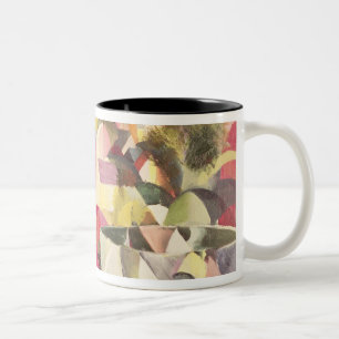 Mädchen mit einer Fisch-Schüssel, 20. Jahrhunder Zweifarbige Tasse