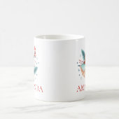 Mädchen mit einer Nusscracker-Verzierung Kaffeetasse (Mittel)
