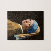 Mädchen mit einer Perle, die Portrait-Malerei verd Puzzle (Horizontal)