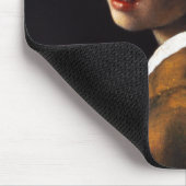 Mädchen mit einer Perlen-Ohrring-Mausunterlage Mousepad (Ecke)