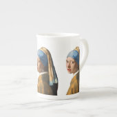 Mädchen mit einer Perlen-Ohrring-Porträt-Malerei Porzellantasse (Vorderseite Rechts)