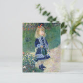 Mädchen mit einer Wasserdose von Renoir, Impressio Postkarte (Stehend Vorderseite)