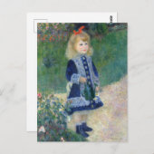 Mädchen mit einer Wasserdose von Renoir, Impressio Postkarte (Vorne/Hinten)