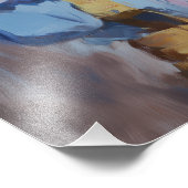 Mädchen mit Eis-Poster Fotodruck (Ecke)