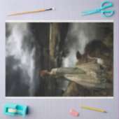 Mädchen mit entcoupterem Gänsegewebe Seidenpapier (Basteln)