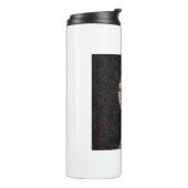 Mädchen mit Erdbeere erwecken Kunstlöffel Thermosbecher (Nach links gedreht)