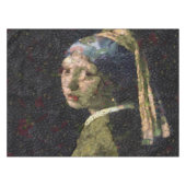 Mädchen mit Erdbeere erwecken Kunstlöffel Tischdecke (Vorderseite (Horizontal))