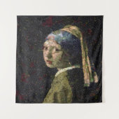 Mädchen mit Erdbeere erwecken Kunstlöffel Wandteppich (Vorderseite)