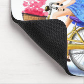 Mädchen mit Fahrradmousepad Mousepad (Ecke)