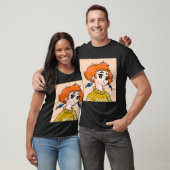 Mädchen mit Fischohrringen T-Shirt (Unisex)