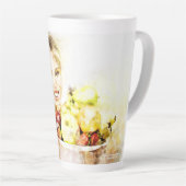 Mädchen mit Früchten Milchtasse (Rechte Ecke)