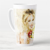 Mädchen mit Früchten Milchtasse (Linke Ecke)