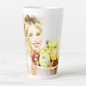 Mädchen mit Früchten Milchtasse (Vorderseite)