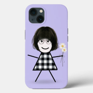 Mädchen mit Gänseblümchen Case-Mate iPhone Hülle