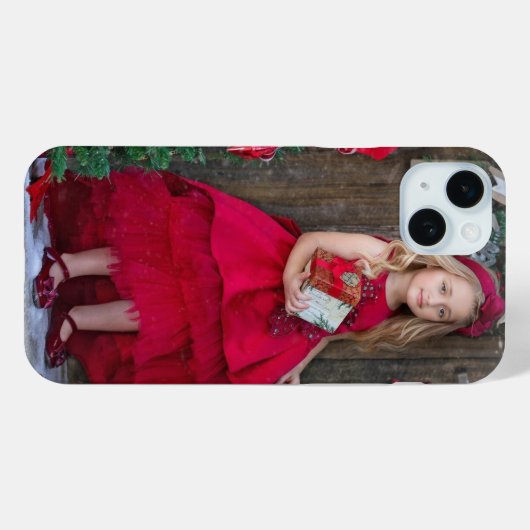Mädchen mit gedruckter Geschenkboxen Case-Mate iPhone Hülle (Rückseite (Horizontal))