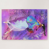 Mädchen mit Geige Puzzle (Horizontal)