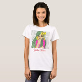 Mädchen mit gelbem Ribbon-T - Shirt (Vorne ganz)