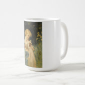 Mädchen mit gelbem Schmetterling (von Frederick Mo Kaffeetasse (VorderseiteRechts)