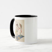 Mädchen mit Gelbhut und Küken Tasse (Vorderseite Links)