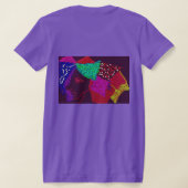 Mädchen mit gepolstertem Haar T-Shirt (AblageHinten)