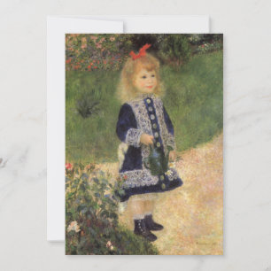 Mädchen mit Gießkanne von Renoir, Geburtstagsfeier Einladung