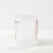 Mädchen mit Gitarre, animiertes Mädchen Mattglastasse (Mittel)