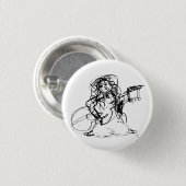 Mädchen mit Gitarre Button (Vorne & Hinten)