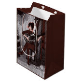 Mädchen mit Gitarre Mittlere Geschenktüte (Vorderseite Schrägansicht)