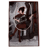 Mädchen mit Gitarre Mittlere Geschenktüte (Vorderseite)