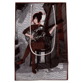 Mädchen mit Gitarre Mittlere Geschenktüte (Rückseite)