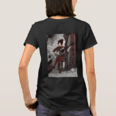 Mädchen mit Gitarre T-Shirt (Rückseite)