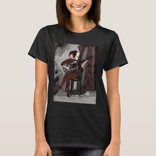 Mädchen mit Gitarre T-Shirt (Vorderseite)