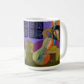 Mädchen mit Gitarre-Tasse Kaffeetasse (VorderseiteRechts)