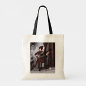 Mädchen mit Gitarre Tragetasche (Rückseite)