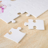 Mädchen mit Glas-Funky Wasserfarbe-Kunst Puzzle (Seite)