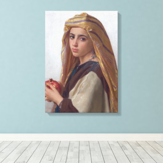 Mädchen mit Granatapfel von Bouguereau Leinwanddruck (Insitu (Holzboden))