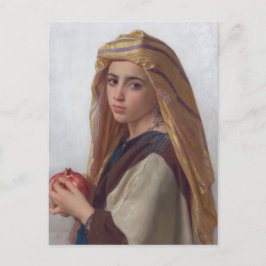 Mädchen mit Granatapfel von Bouguereau Postkarte