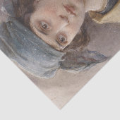 Mädchen mit grünem Kopftuch (von Ludwig Passini) Seidenpapier (Ausschnitt)