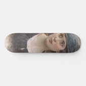 Mädchen mit grünem Kopftuch (von Ludwig Passini) Skateboard (Horizontal)