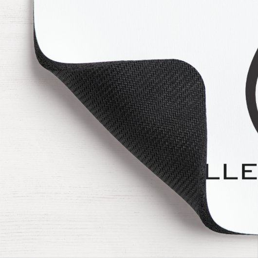 Mädchen mit Haarstyling-Symbol Mousepad (Ecke)