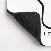 Mädchen mit Haarstyling-Symbol Mousepad (Ecke)