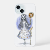 Mädchen mit Halloween-Blume