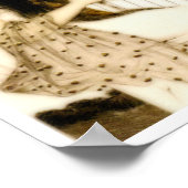 Mädchen mit Harp Poster (Ecke)