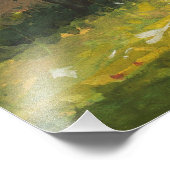 Mädchen mit Hay Rake Fotodruck (Ecke)