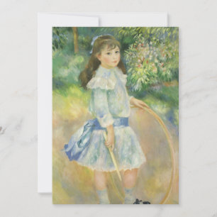 Mädchen mit Hoop von Pierre Renoir, Vintage Kunst