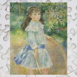 Mädchen mit Hoop von Pierre Renoir, Vintage Kunst Puzzle