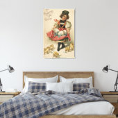 Mädchen mit Hühnern Leinwanddruck (Insitu (Schlafzimmer))