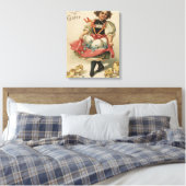 Mädchen mit Hühnern Leinwanddruck (Insitu (Schlafzimmer))