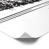 Mädchen mit Hund in Paris in der Nähe des Eiffeltu Poster (Ecke)